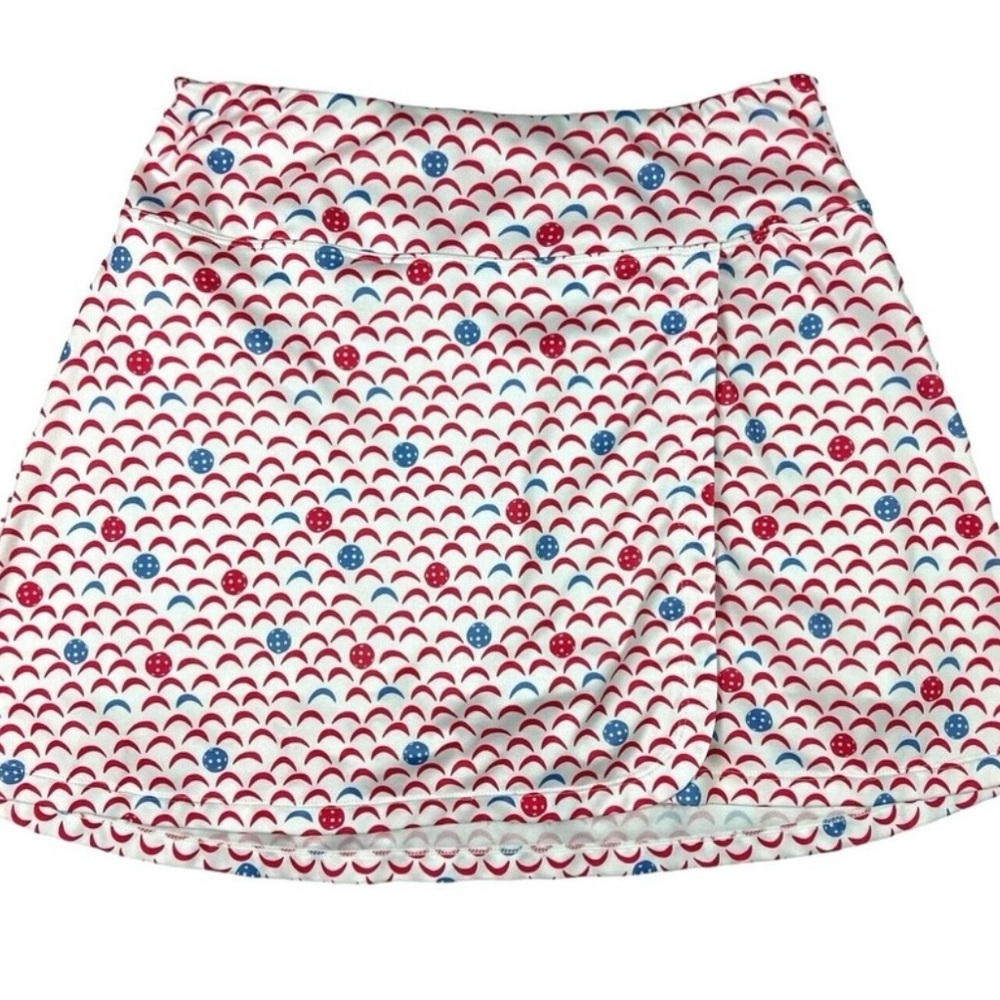 Women’s Dink Up Pickleball Patterned Pink and Blue Athletic Skort Size Small